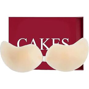 Bra for Women, Sticky Invisible Push Up Silicone Bra, 2025 New Clasp Bras for Backless Dress, Nude in Saudi Arabia