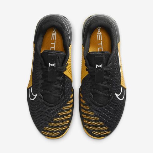 Nike Metcon 9 (Team) Men's Workout Shoes (FD5431-004, Black/University Gold/Smoke Grey/White) Size 12 in Saudi Arabia
