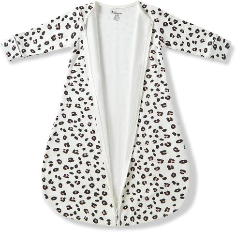 100% Cotton Newborn Wearable Blanket Long Sleeves Swaddle Transition Sack Light Weight TOG 0.5 for Unisex Infant in Kuwait