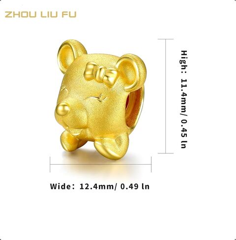 سوار ذهبي سحر 24 كيلو الصيني زودياك قابلة للتكديس حبات حيوان محظوظة قابلة للتعديل مجوهرات مجوهرات قابلة للتعديل التنين الأفعى الأفعى هدايا حقيقية للنساء 6.7 "-7.5" in Kuwait