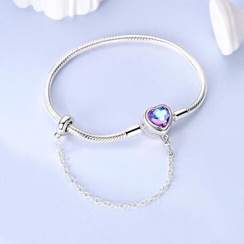 Hapour 925 Sterling Silver Charms Bracelet for Star Flower Moments Charms Iconic Snake Chain Bracelet 5A Cubic Zirconia Bracelets for Women in Saudi Arabia