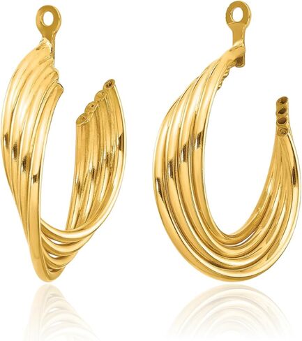 14 ألف جاكيتات قرط صفراء صفراء من الذهب الصلب للأزرار in Kuwait