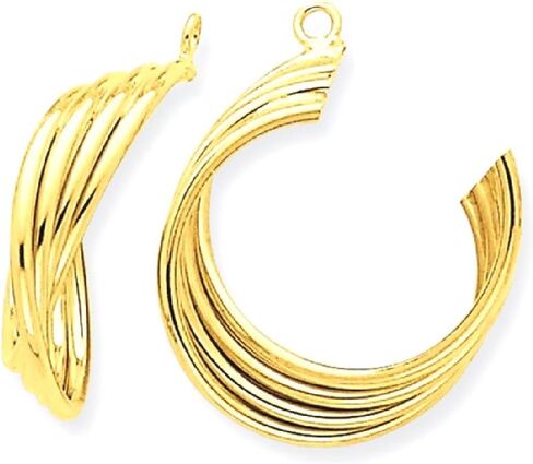 14 ألف جاكيتات قرط صفراء صفراء من الذهب الصلب للأزرار in Kuwait