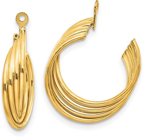 14 ألف جاكيتات قرط صفراء صفراء من الذهب الصلب للأزرار in Kuwait