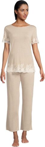 Natori Women's Luxe Shangri-la Short Sleeve Pj Set in Saudi Arabia