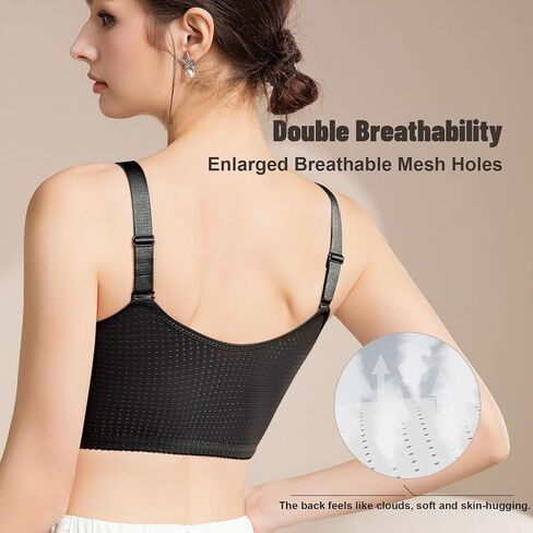 Front Closure Mastectomy Bra-Zip Post-Surgery Bra with Pocket for Breast Prosthesis -Everyday Surgical Bras for Women in Kuwait