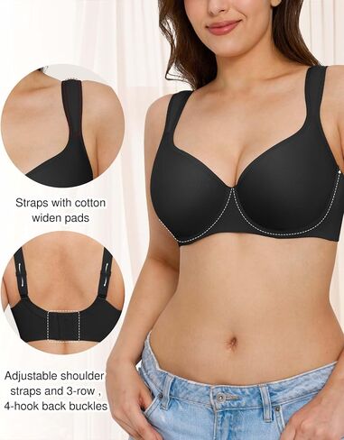 Popilush Minimizer Bras for Women Full Coverage Underwire, Plus Size Bra with Supportive & Comfortable for Large Breasts in Saudi Arabia