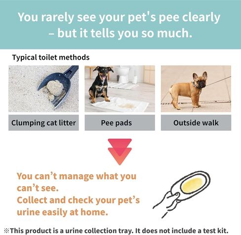2-Sets of Urine Test Kit, Urine Collector for Dogs & Cats | Urine Collection Kit with Storage Dropper Bottles, Zipper Bag, Urine Catcher + Health Check-ups for Pets in Saudi Arabia
