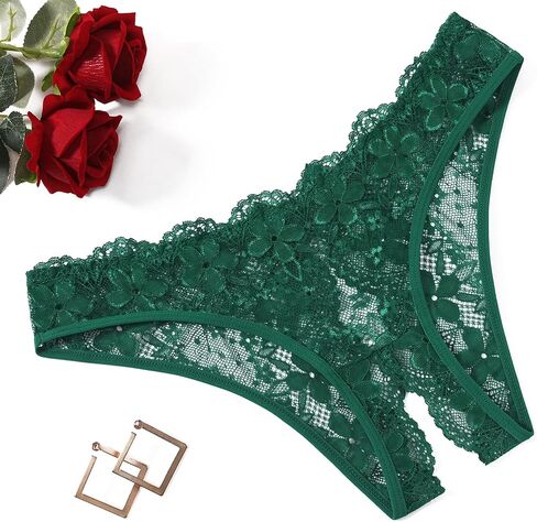 ملخصات دانتيل من Avidlove Women Lace Lace Sexy Hollow Out Bow Steeldear 1-4 Pack in Saudi Arabia