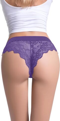 Cheeky Lace Hipster Panties for Women, Sexy Women's Underwear Tanga, Multipacks in Kuwait