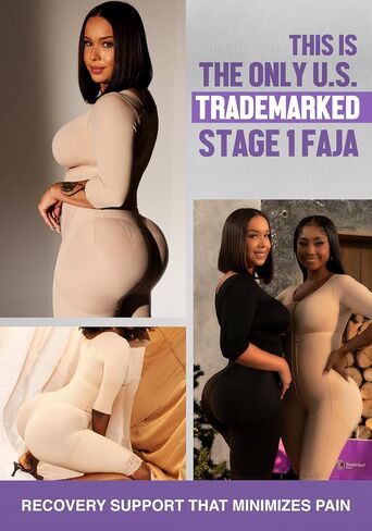 انتزع الجسم فاجاس كولومبيانا | Faja Shapwear للنساء مع الأكمام | المرحلة 1 فاجا بعد الجراحة BBL & Lipo 360 in Kuwait