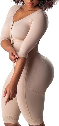 انتزع الجسم فاجاس كولومبيانا | Faja Shapwear للنساء مع الأكمام | المرحلة 1 فاجا بعد الجراحة BBL & Lipo 360 in Kuwait