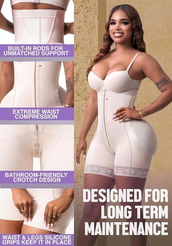 Snatched Body Stage 3 Strapless Faja High Compression | Shapewear Bodysuits for Women | Fajas Colombianas Moldeadoras in Saudi Arabia