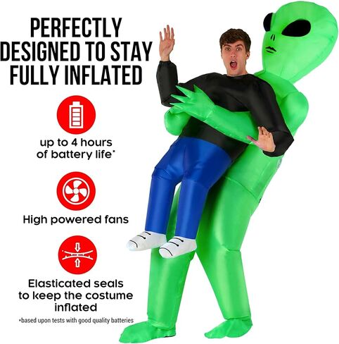 Morph Alien Costume, Inflatable Blow Up Alien Costumes Adult, Halloween Costumes for Adults, Halloween Costume for Men in Saudi Arabia