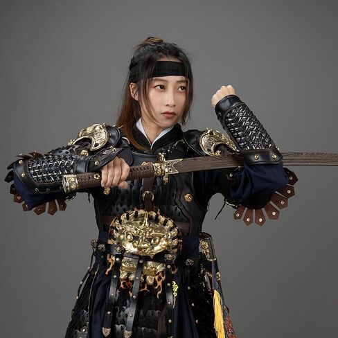 Tactical Samurai Armor, Pauldron Skirt Crotch Protector Chinese Outfits for High Rank (Customizable) in Saudi Arabia