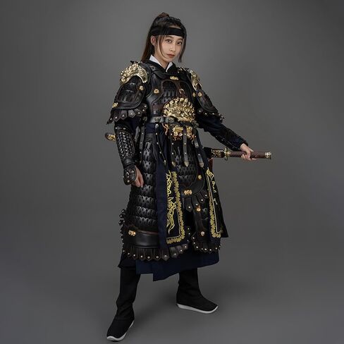 Tactical Samurai Armor, Pauldron Skirt Crotch Protector Chinese Outfits for High Rank (Customizable) in Saudi Arabia