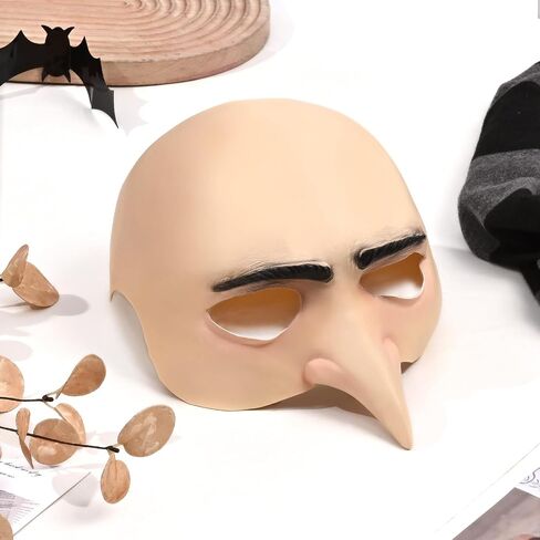 3Pcs Halloween Costume for Adult, 2025 Bald Cap for Men Halloween Black Gray Striped Scarf and Mesh Wig Cap,Cosplay Classic Characters Party Set in Saudi Arabia