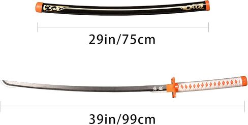 SV anime Demon Slayer Sword Katana 41 بوصة زخرفية الهدية القابلة للتحصيل سيف sword ， أنماط مختلفة المتاحة in Kuwait