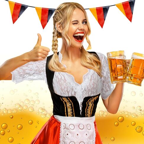 2 PCS Women Oktoberfest Dirndl Blouse German Dirndl Blouse Beer Beer Top for Bavarian Traditary Assume in Kuwait