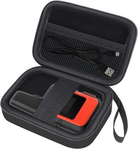 حافظة صلبة لجهاز Garmin inReach Mini 2 / inReach Mini، حقيبة تخزين محمولة بنظام تحديد المواقع العالمي (GPS) مع جيب ملحقات للمشي لمسافات طويلة والسفر والتخييم - أسود (الجراب فقط) in Kuwait