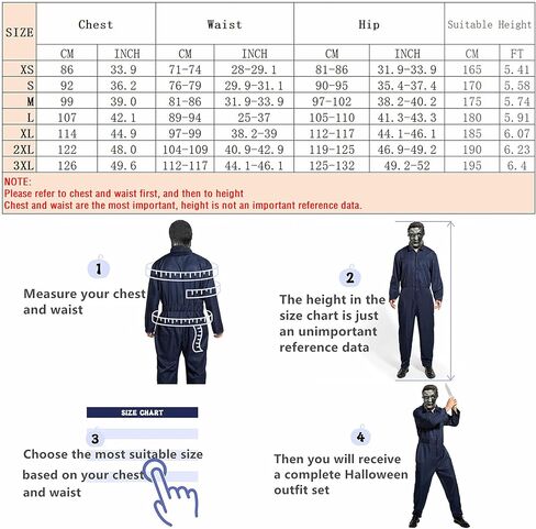 Men's Halloween Bodysuit Set 5-Pieces Jumpsuit Halloween Outfits Set for Adults Men Clothing in Saudi Arabia