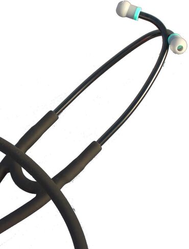 Compatible Replacement Tube by CardioTubes fits Littmann(r) MasterCardiologyI(r) and Littmann(r) Cardiology III(r) Stethoscopes - 7mm Binaurals BLACK TUBING in Kuwait