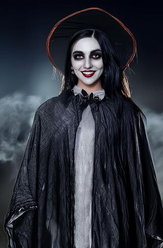 Halloween Horror Grim Reaper Costume Men Scary Cloak Witch Costume Men Women Hooded Cape for Adult Cosplay Props in Saudi Arabia