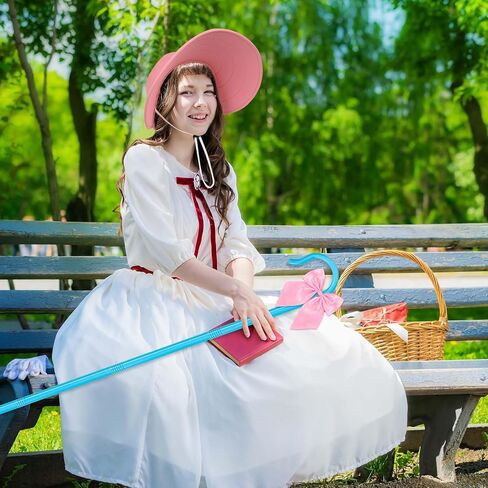 Shepherd Staff and Bow Tie Hook Canes with Bowtie for Women Halloween Party Cosplay in Saudi Arabia