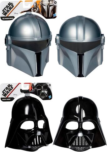STAR WARS Mandalorian & Darth Vader Masks, 2-Pack Roleplay Toys, Costume for Kids, Toys for Boys & Girls Ages 5+ in Saudi Arabia