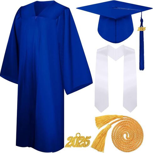 SYHOITE 4 PIETS 2025 TUREX TRAGUATION GOWTE CAP CAP TASSEL STOLE STOL in Saudi Arabia