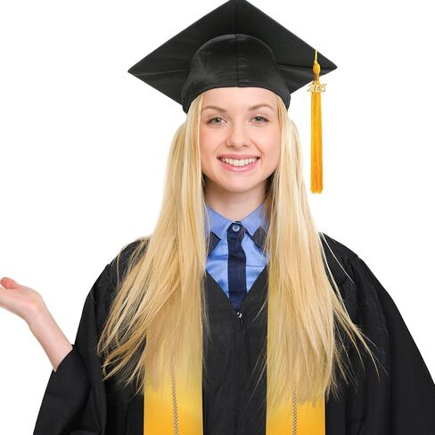 Syhood 4 Pieces 2025 Unisex Graduation Matte Gown Cap Tassel Stole Set Honor Cord for Graduation in Saudi Arabia