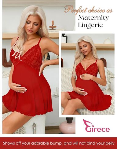 Babydoll Lingerie for Women Lace Mesh Sleepwear One Piece Chemise Boudoir Comfortable Outfits Gifts for Wife in Kuwait
