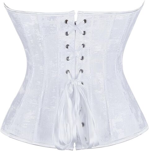 Kranchungel Corset Tops for Women: Plus Size Renaissance Corset - Lace up Bustier Overbust Halloween Costume - Photo Shoots in Saudi Arabia
