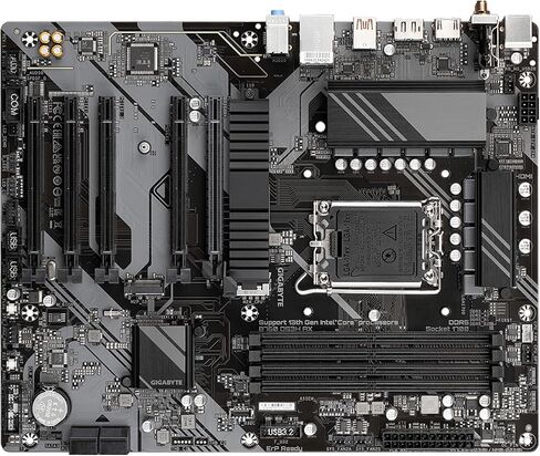 GIGABYTE B760 DS3H AX V2 LGA 1700 Intel B760 ATX Motherboard with DDR5, Dual M.2, PCIe 4.0, USB 3.2 Gen 2x2 Type-C, WiFi 6, 1GbE LAN, Q-Flash Plus, EZ-Latch in Saudi Arabia