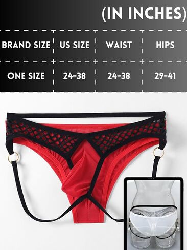 Mens Sexy Fishnet Mesh Combo Briefs Underwear, Color Block Cheeky Low Rise, Sheer Pouch Elastic Bikini Lingerie in Saudi Arabia
