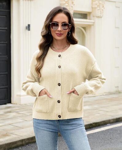 Zaful 2025 سترات كارديجان للنساء مع جيوب المريحة المريحة لأسفل cardigan cardigan in Saudi Arabia