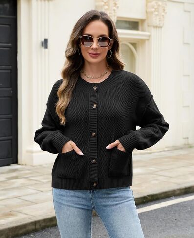 Zaful 2025 سترات كارديجان للنساء مع جيوب المريحة المريحة لأسفل cardigan cardigan in Saudi Arabia
