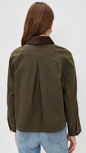 Madewell Waxed Waxed Zip-Front Barn Jacket in Saudi Arabia
