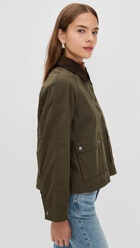 Madewell Waxed Waxed Zip-Front Barn Jacket in Saudi Arabia