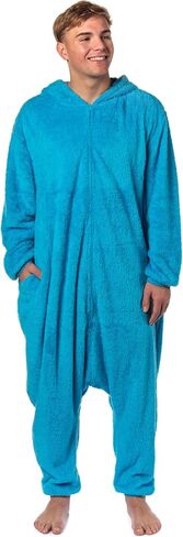 Sesame Street شخصية الاتحاد البالغ بدلة Kigurumi مقنع 1 قطعة 1 بيجاما الرجال (وحش ملفات تعريف الارتباط ، صغيرة/متوسطة) in Saudi Arabia