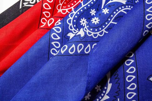 Assorted Colors Paisley Cowboy Bandana 12 Pack Unisex Thick 100% Cotton Square Bandanas Scarf Head Wraps For Men Women in Saudi Arabia