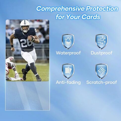 1000 Pack Card Sleeves, 500 Matte Trading Card Sleeve and 500 Inner Sleeves Ideal for Double-Sleeving, Perfect Fit Sleeves Compatible with MTG, TCG, Baseball, Football Cards(5 Colors) in Kuwait