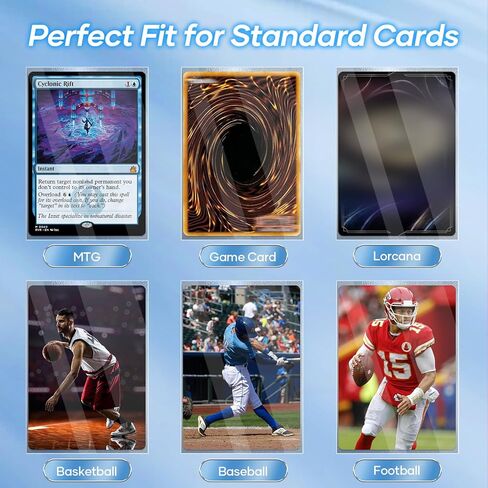 1000 Pack Card Sleeves, 500 Matte Trading Card Sleeve and 500 Inner Sleeves Ideal for Double-Sleeving, Perfect Fit Sleeves Compatible with MTG, TCG, Baseball, Football Cards(5 Colors) in Kuwait