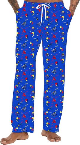 رجال هالوين زي القرع سراويل مرنة السراويل الهيكل العظمي مع جيوب in Kuwait