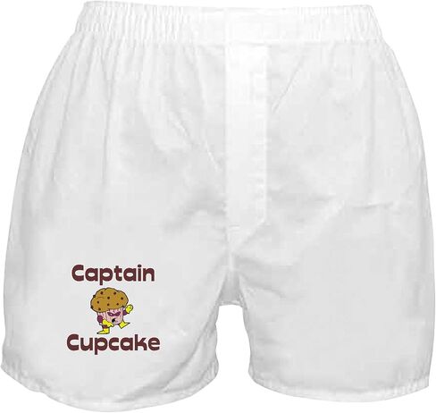 Cafepress Captain Cupcake Superhero Boxer Shorts Novelty Boxer Shorts ، Funny Woys Instroum. in Saudi Arabia