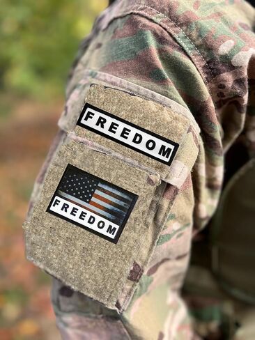 Redheaded Tshirts - 1x4 Charlie Kirk Freedom Morale Patch - Patriot Tactical Patches for Military Gear, Trump Patch Backpacks, Caps, Plate Carrier Patch Made in The USA - 2x3 Morale Patches in Saudi Arabia