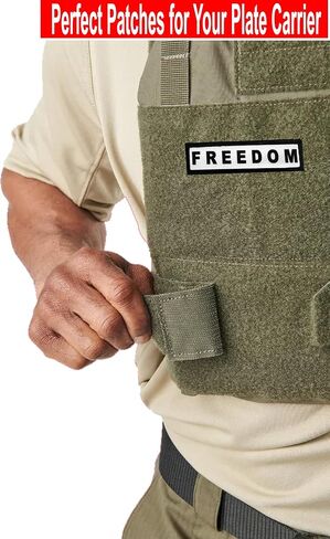 Redheaded Tshirts - 1x4 Charlie Kirk Freedom Morale Patch - Patriot Tactical Patches for Military Gear, Trump Patch Backpacks, Caps, Plate Carrier Patch Made in The USA - 2x3 Morale Patches in Saudi Arabia