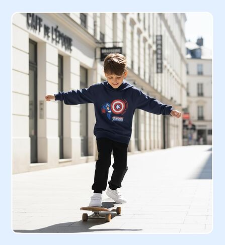Marvel Avengers Spiderman Iron Man Captain America Venom Boy Girl Hoodie Graphic Sweatshirt Lightweight Cloth Pullover 2-9Y in Saudi Arabia