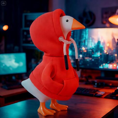 Desk Goose Outfits Hoodies for 7 inches Desktop Goose, Funny Mini Porch Goose Costume Decor Accessories for Magnetic Desk Geese Statue, or Gear Shift Hoodie (Blue) in Saudi Arabia