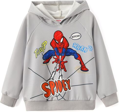 Marvel Avengers Spiderman Iron Man Captain America Venom Boy Girl Hoodie Graphic Sweatshirt Lightweight Pullover 2-9y in Kuwait